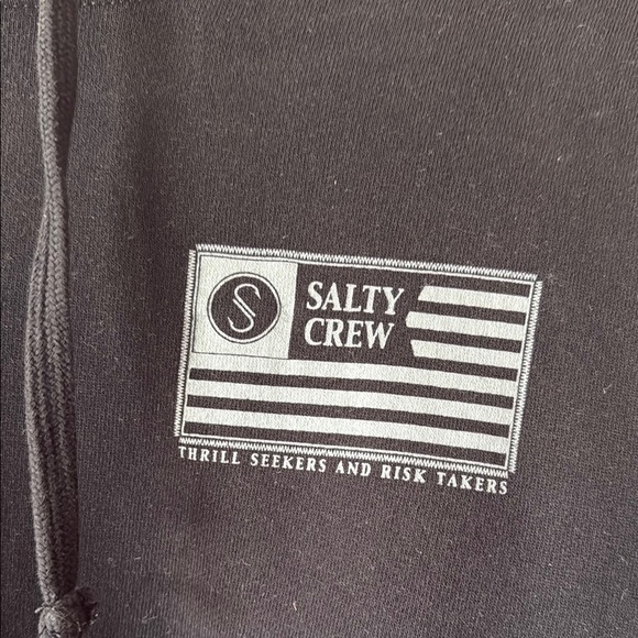 Salty Crew Black Hoodie for Men - Picture 2 of 5